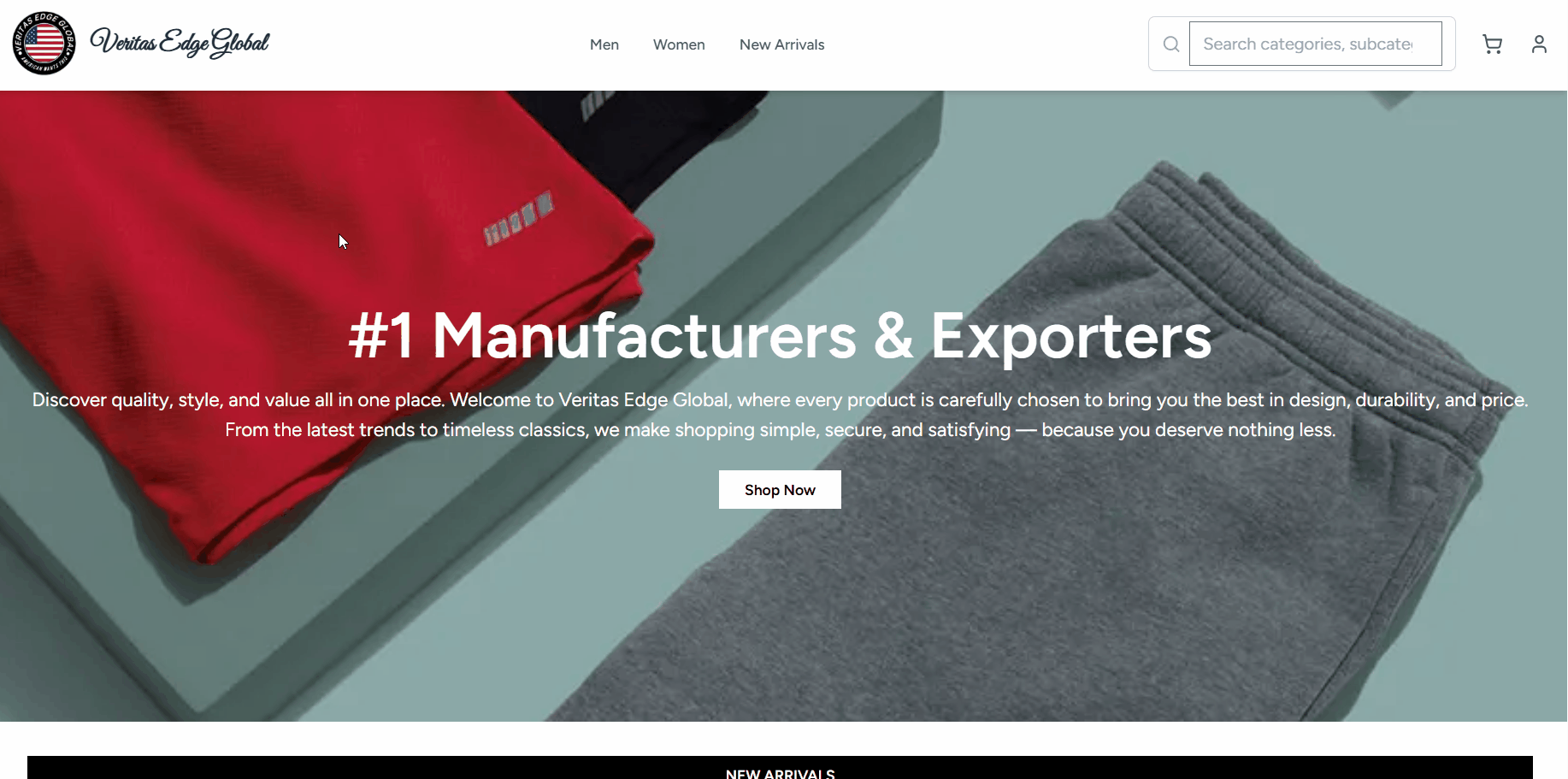 Modern Product Portfolio Web Application